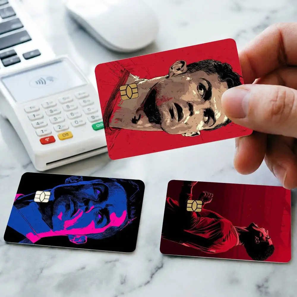 B-Basketball superstar Cristiano Ronaldo Credit Card HD Stickers Small Chip Waterproof Sticker Game Card Decal Gift - view 2