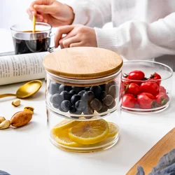 Storage Jar Glass Food Sealed Moisture-Proof Multi-Grain Container Stacked Multi-Layer Fruit Salad Bowl Kitchen Refrigerator