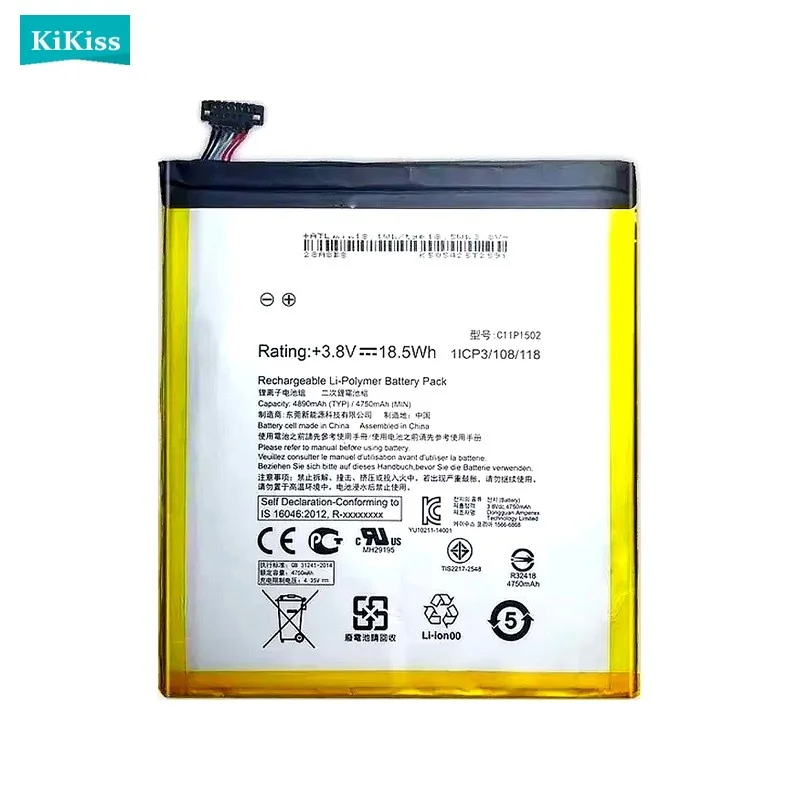 C11P1502 Tablet Battery For ASUS ZenPad 10 Z300C Z300CL Z300CG 4890mAh High Quality