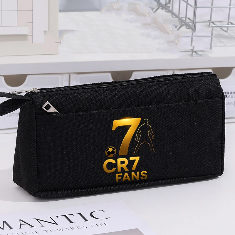 CR7 연필 케이스 만화 축구 스타 로날도 대형 펜 가방 패션 소년 소녀 연필 가방 학교 문구 용품 선물 신규 썸네일 5