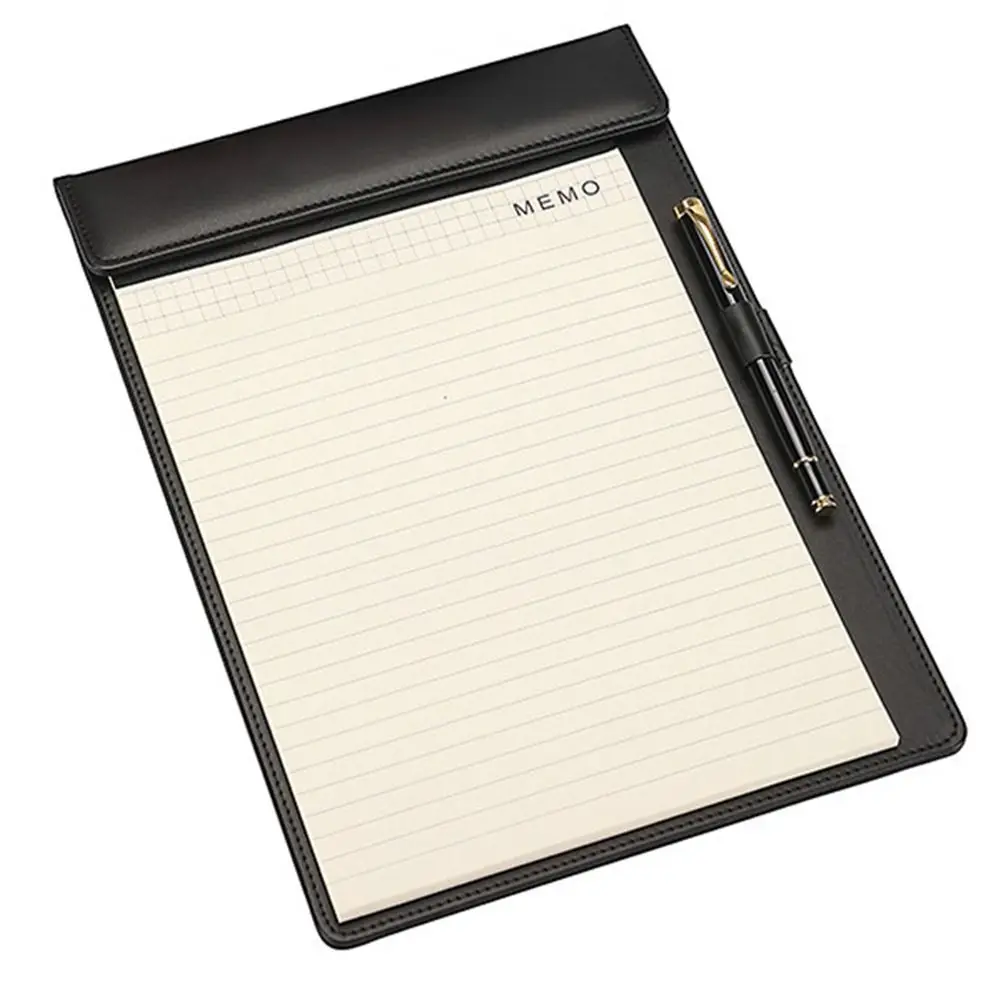 Multipurpose PU Leather Paper Folder A4 Magnetic Clipboard Folder Thicken Durable Menu Holder Office