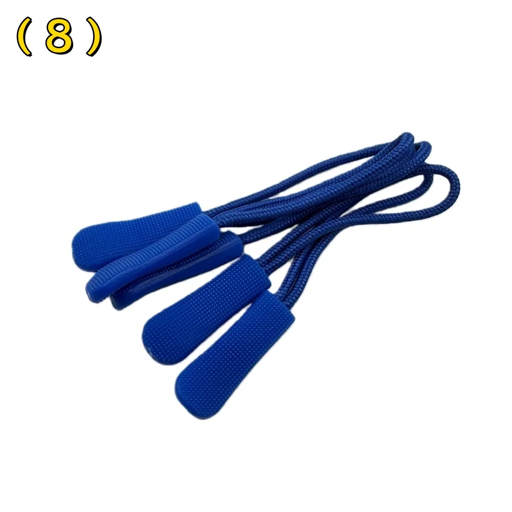 10/100 Stück bunte Ersatz-Reißverschlusszieher mit Kordelverlängerung für Rucksäcke, Jacken, Gepäck, Geldbörsen, Handtaschen
