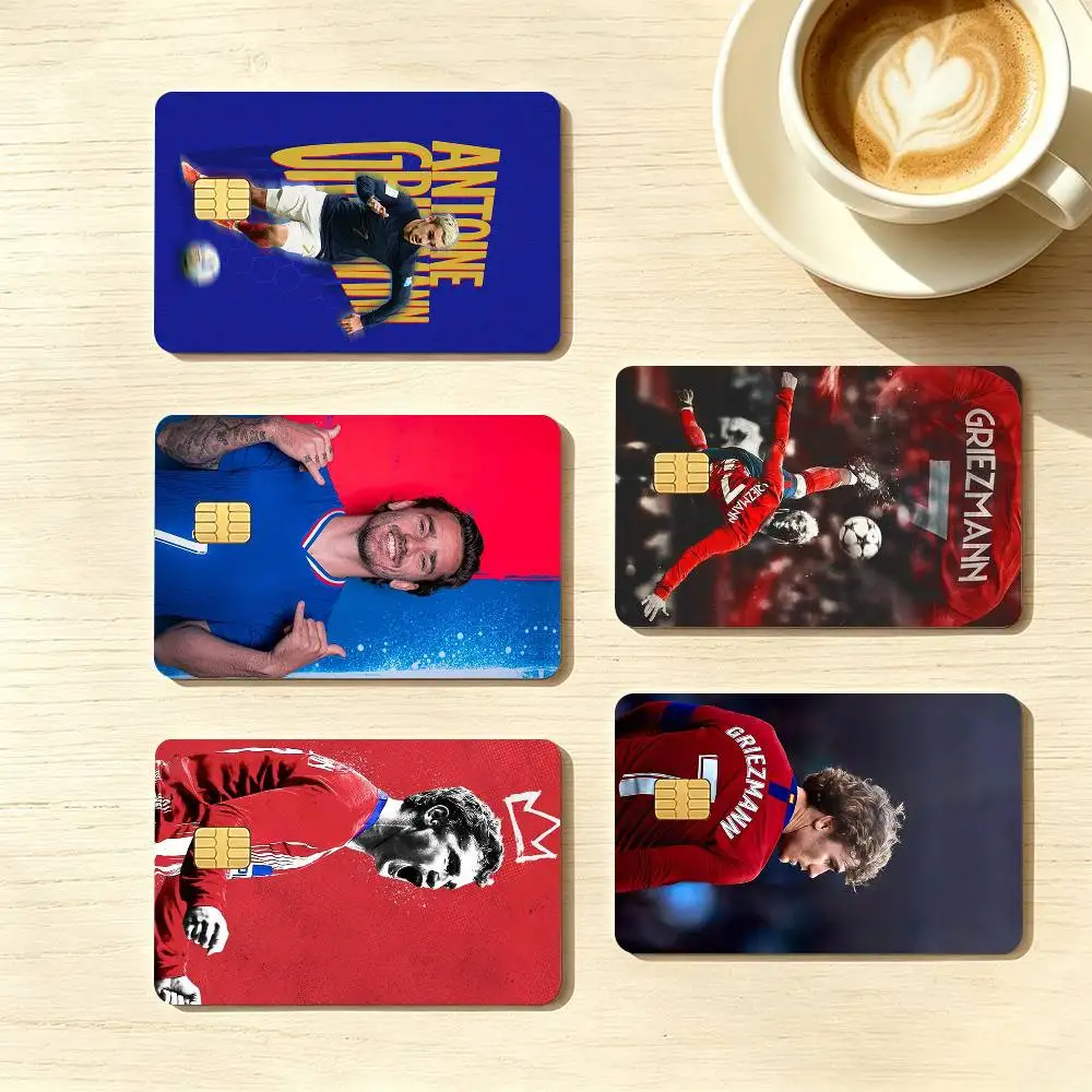 Football star A-Antoine Griezmann  Credit Card HD Stickers Game Card Decal Small Chip Waterproof Sticker Gift