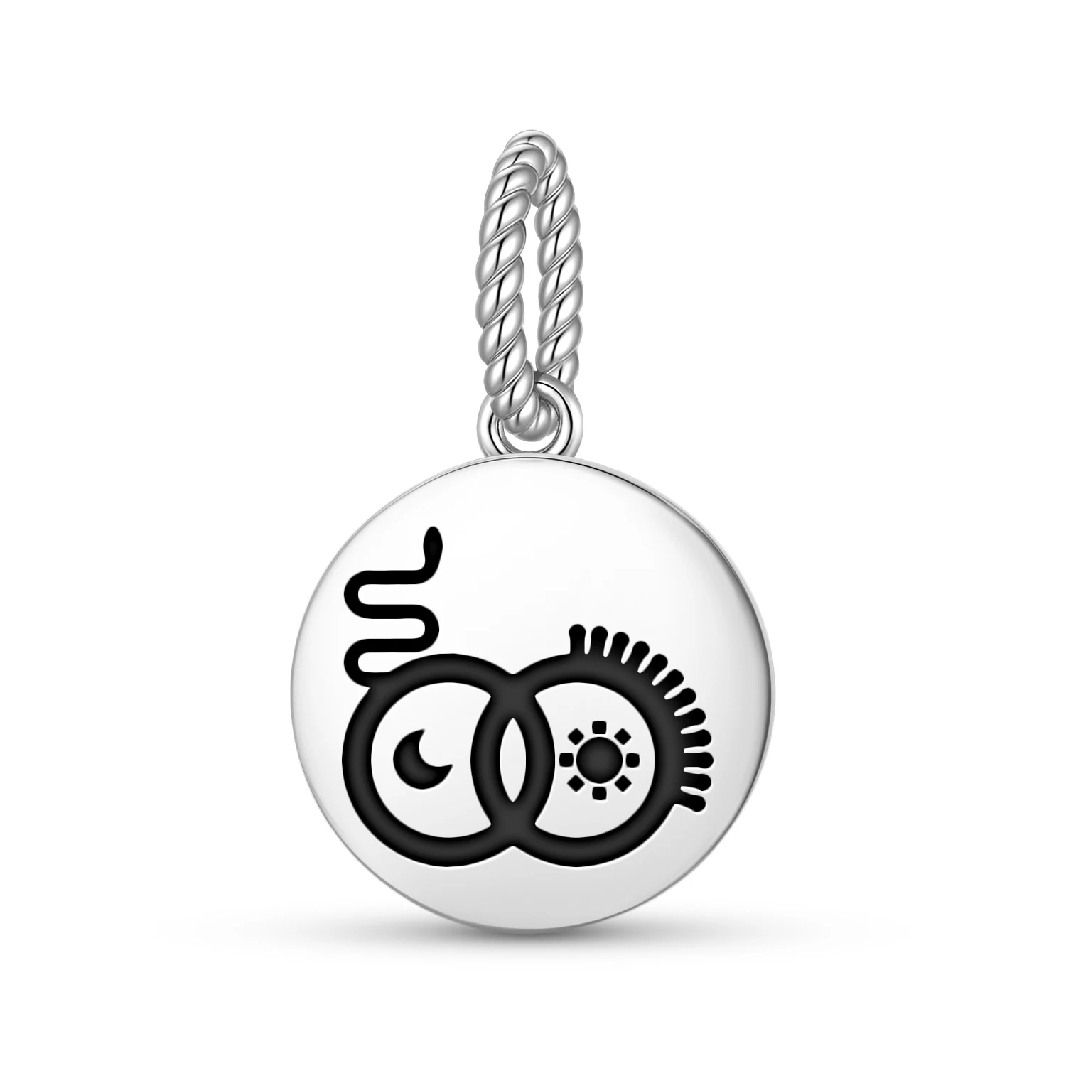 

The Lovers Tarot 925 Sterling Silver Charm Bead DIY Pendant Charm for Bracelet Jewelry Gift