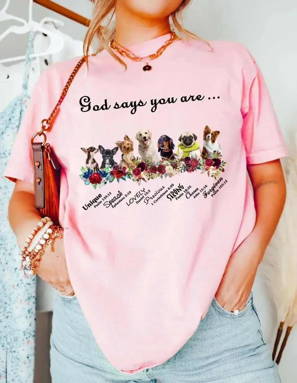 God Says You Are T Shirt Christian Religious Bible Verse Biblical Church
