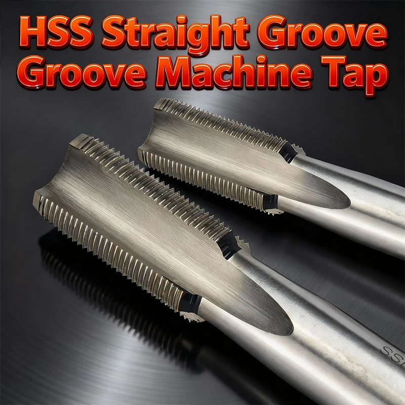 1PCS/5PCS/10pcs/Set HSS Machine Fine Thread Tap M10 M12 M14 M16 M18 M20 Machine Straight Fluted Screw Tap Drill Set Hand Tools