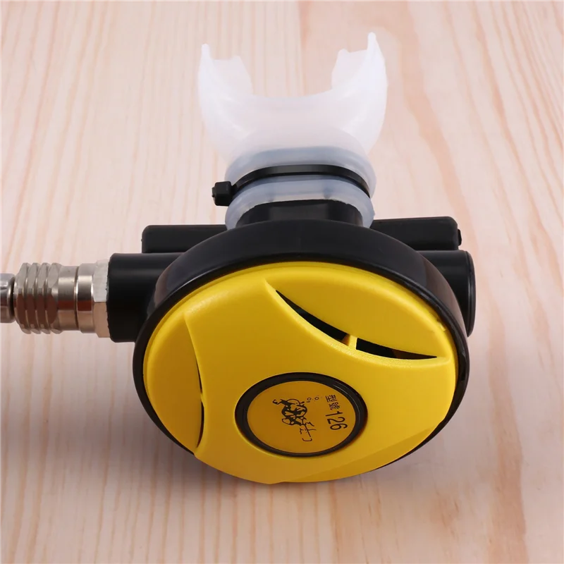 

4X Scuba Diver Regulator Diving Snorkel Tube Snorkeling Equipment Pressure Reducer 2Nd Dive Diving Regulator-Yellow