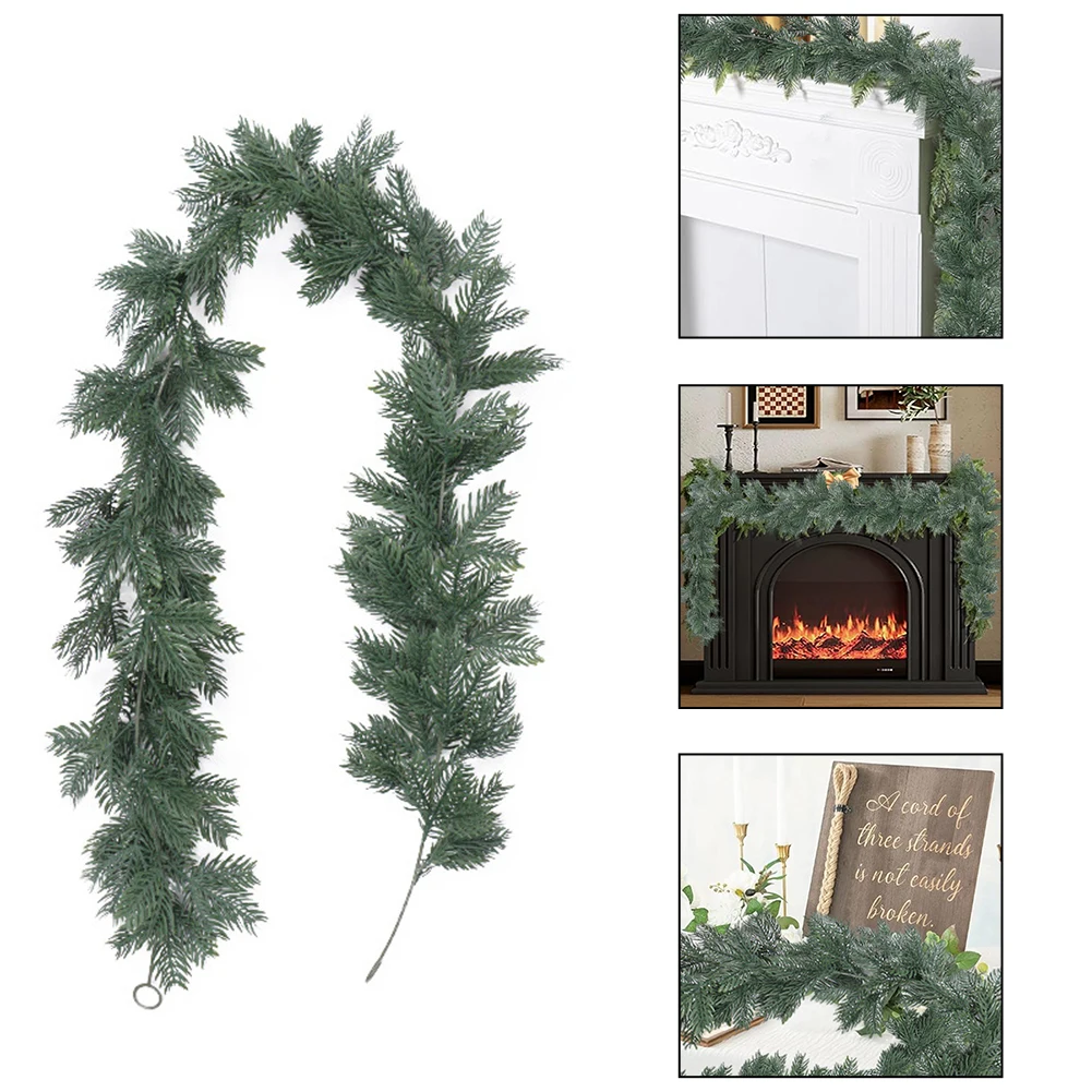 180cm Christmas Garlands Artificial Pine Greenery Garland Waterproof Xmas Decorations For Indoor Wedding Party Supplies