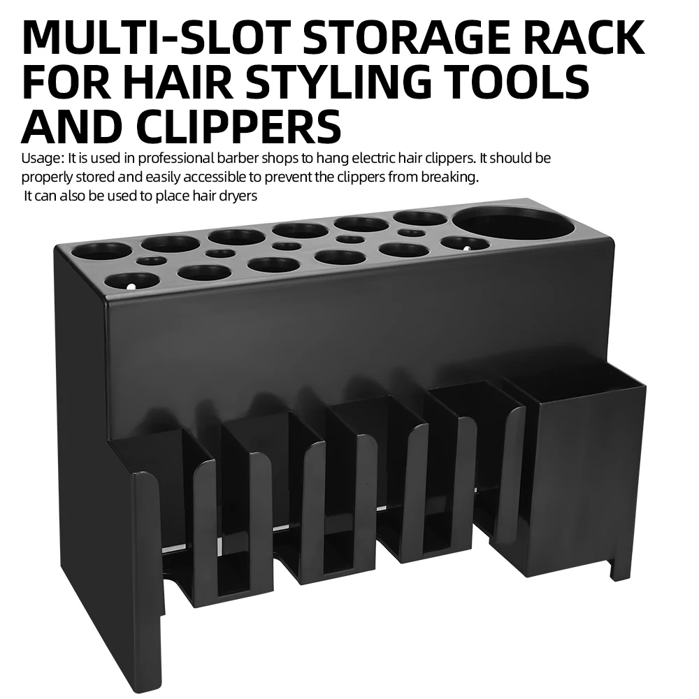 プロの壁掛けバリカン & コーム大容量オーガナイザー: 安全な保管、理髪店用の簡単にアクセスできるツールホルダー理髪店の保管ツール