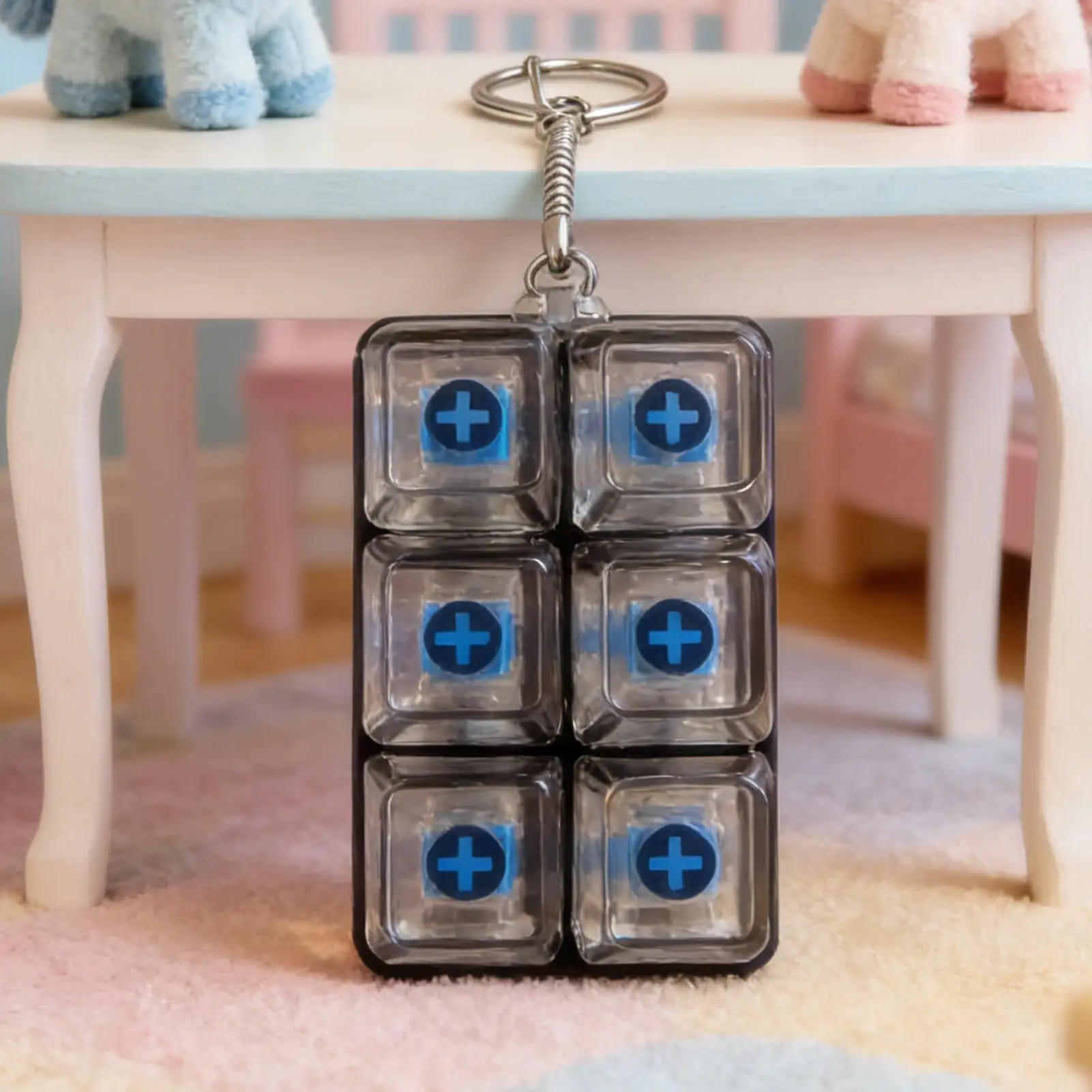 

Клавиатурные сенсорные игрушки-антистресс с 6 кнопками, портативные брелоки-кликеры для детей, подростков, дома, офиса, школы, класса