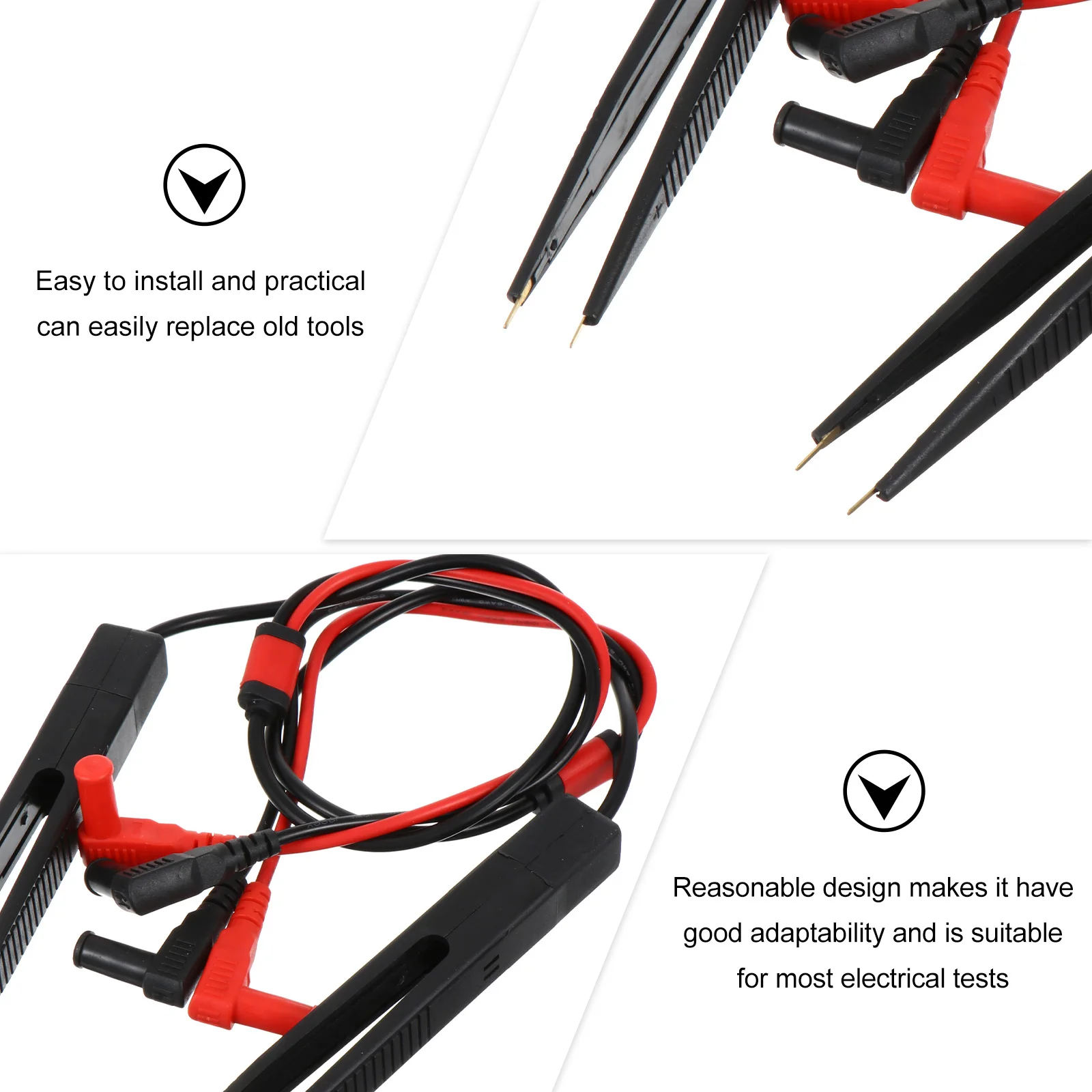 

Capacitor Inductor Meter Pen Capacitance Probes Wire Multimeter Tester Needle Silicon Lead Electrical Test Leads Professional