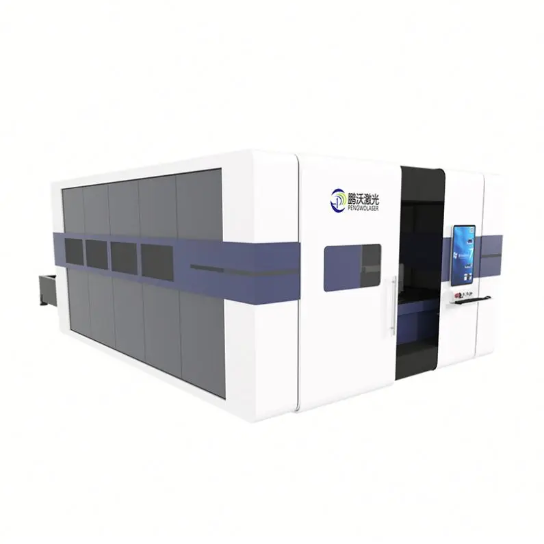 4000W-8000W High Power 2040/2060 Fiber Optic    Cutting Equipment Full Covered Automatic Industrial    for Metal Sheet