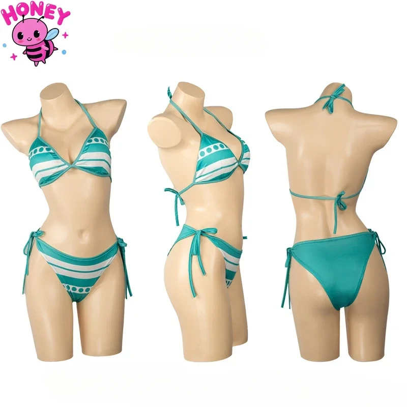 

Anime Nami Cosplay Sexy Bra Swimming Suit for Women Bikini Adjustable Strap Disguise Fanticy Wear Carnival Beach Party Costumes