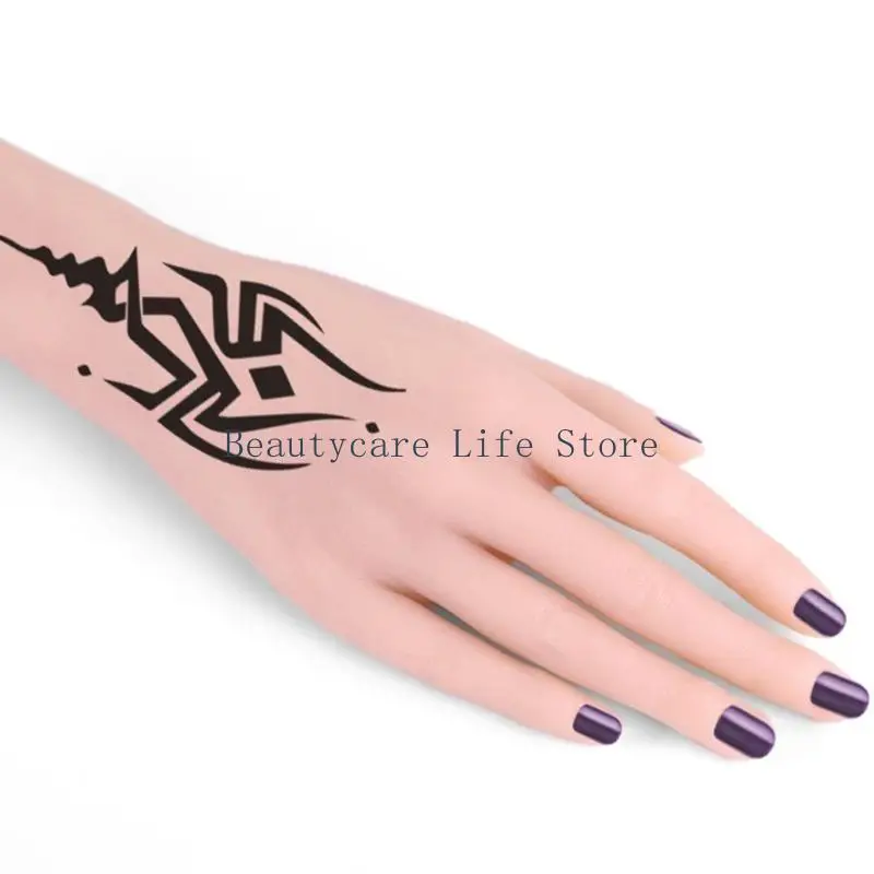 652C Tattooed Skin Practice False Hand Woman Tattooed Practice Hand for Artist