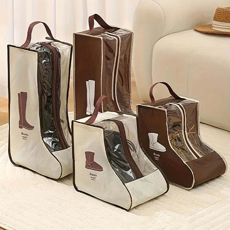 🌟Multi-Functional Shoes Storage Bag with Handle Dustproof Boots Protector for Long & Ankle Boot Travel Pouch Shoe Organizer