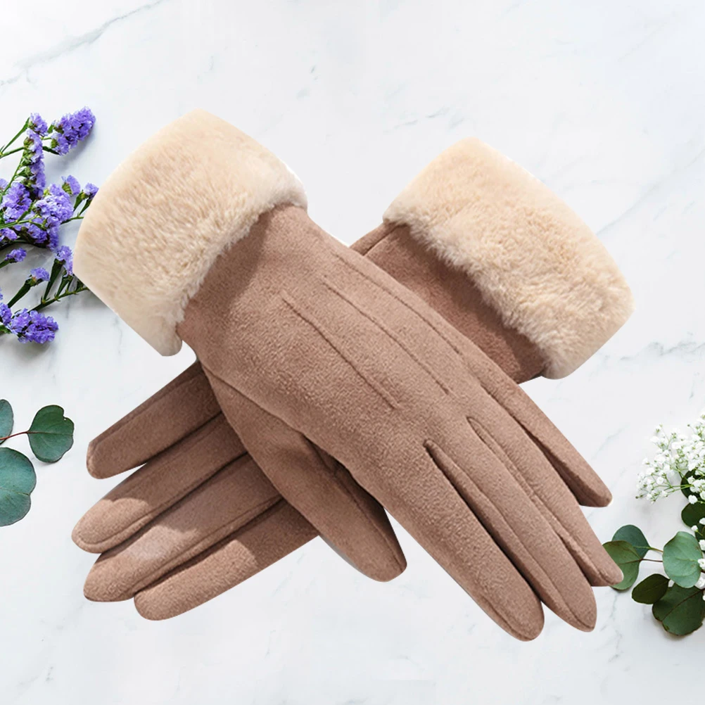 

Thicken Winter Protection Touch Screen Keep Warm Thicken Cycling Women Gloves Riding Winter Keep Warm Gloves Outdoor