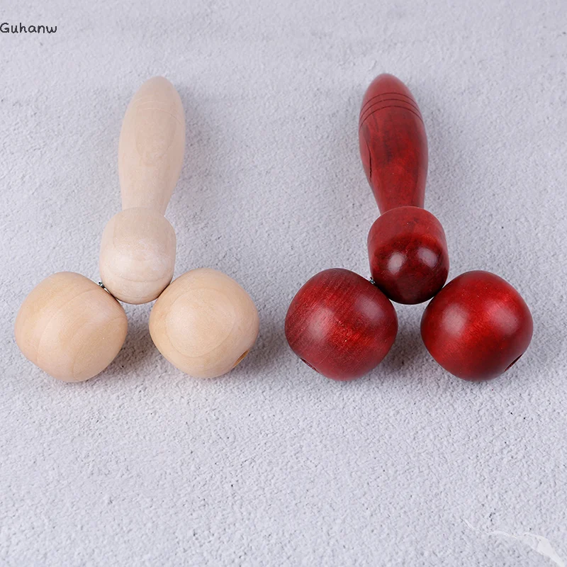 

[WHB]Wooden Eye Face Roller Health Care Massager Primary Wood Slimming Relaxing Neck