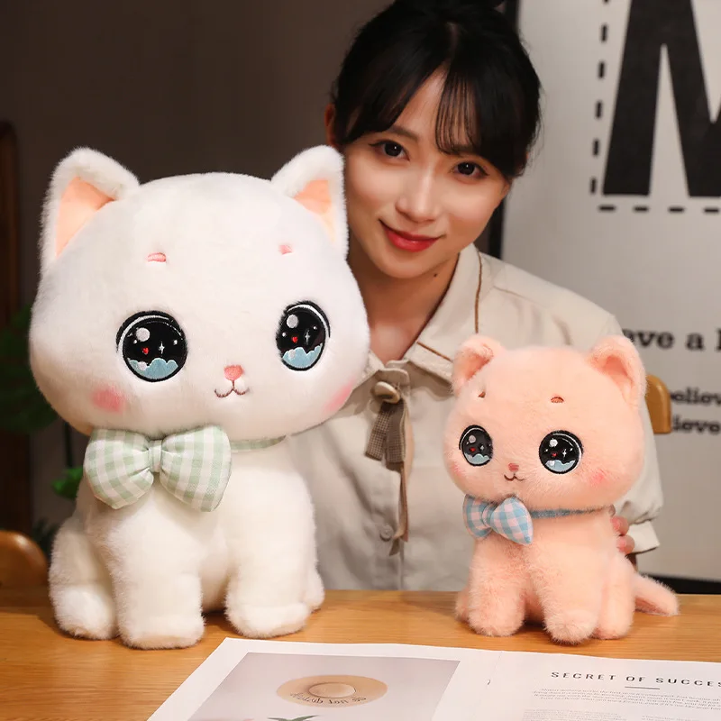 卸売新しいかわいい猫人形子猫ぬいぐるみニャー枕女性の誕生日プレゼント爪クレーン