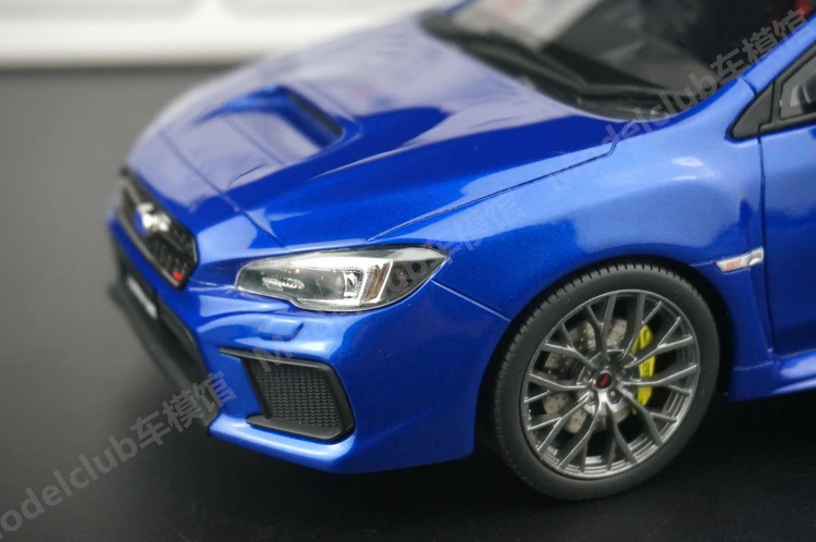 OTTO 1:18 Impreza WRX STI 2021 Blue JDM Limited to 2000 Pieces Simulation Resin Static Car Model Toys Gift