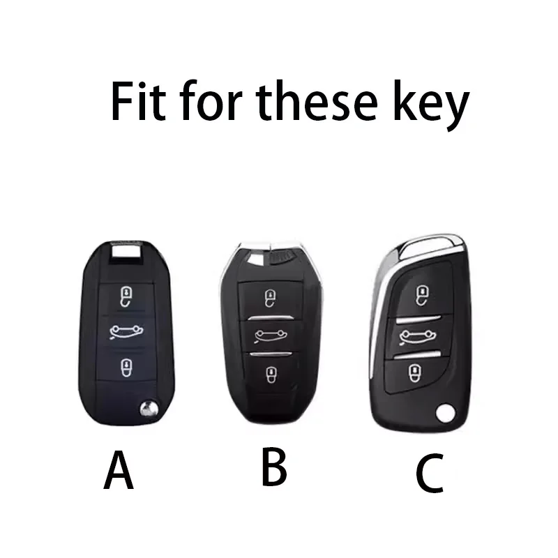 TPU Car Flip Key Case Cover Shell Fob For Peugeot 306 407 807 For Citroen C1 C2 C3 C4 C5 DS3 DS4 DS5 DS6 Protector Accessories