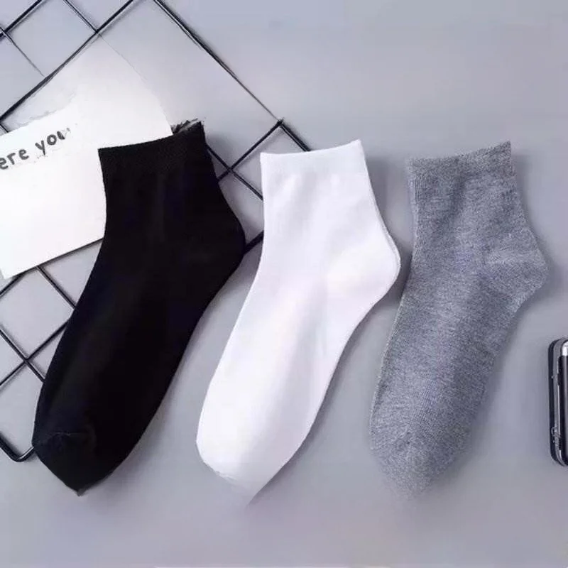 Zhejiang Zhejiang Men's Street Stall Socks 100 Pairs Versatile Spring Summer Autumn Winter  Color Cotton Blend Socks