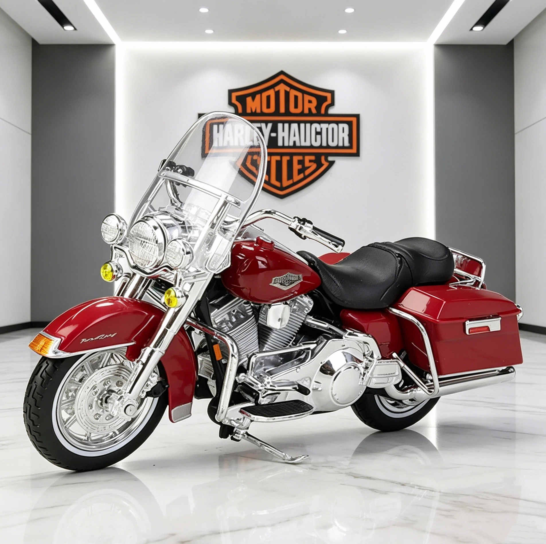 Maisto 1/18 Harley Davidson FLHR Road King 1999 Legierung Motorradmodell Sammlerstück Stoßdämpfer Offroad-Motorradmodell