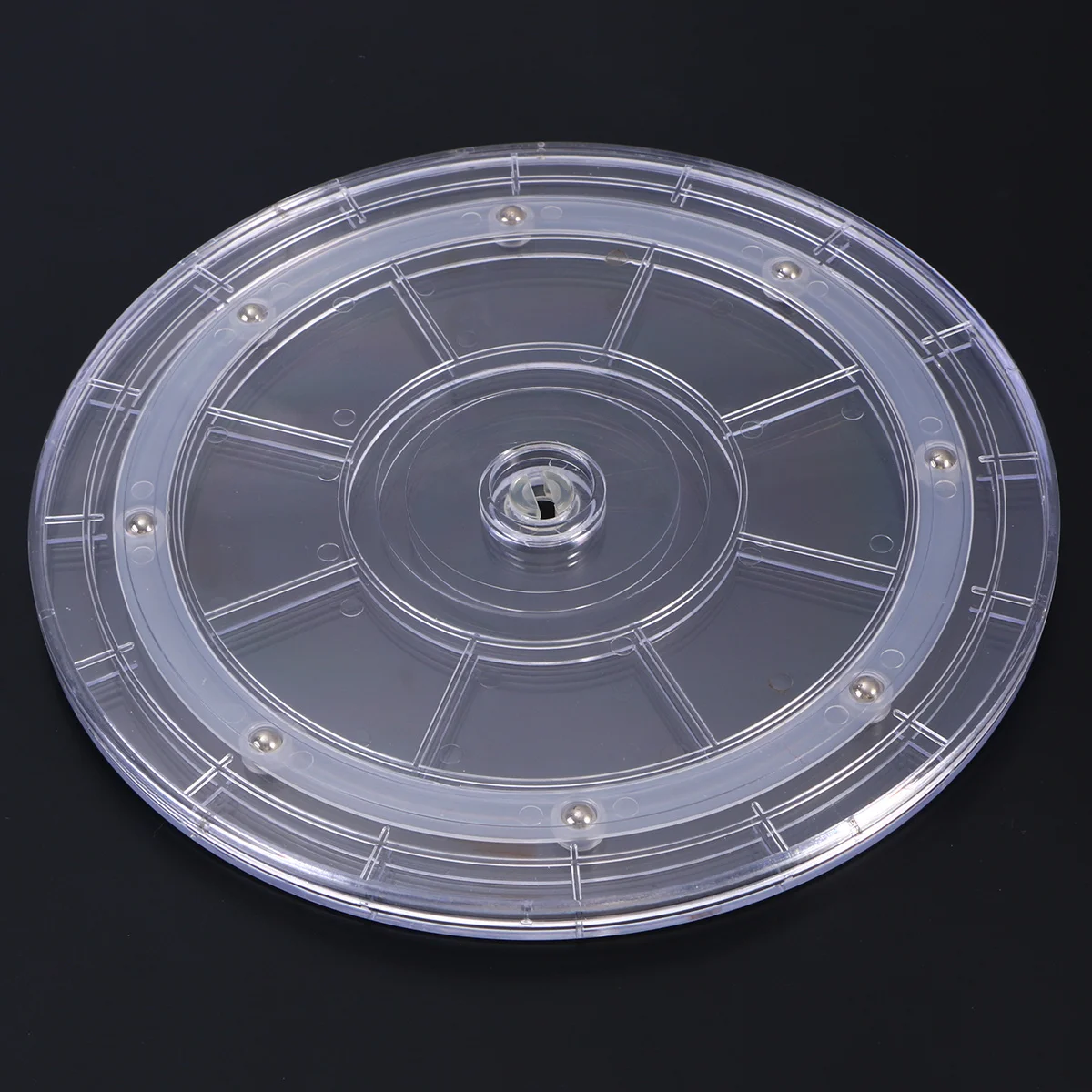 

9 Inches Smooth Rotating Turntable for Kitchen Pantry Spices Jars Seasoning Storage Stainless Steel Bearings Turntable