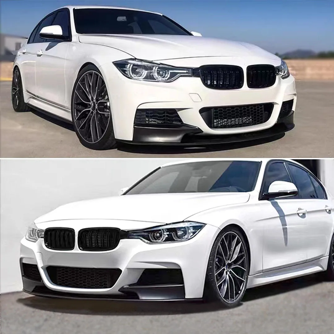 M Style Front Spoiler Bumper Lip Chin Splitter Air Dam For BMW 3 Series F30 F31 328i 330i 335i 340i 320d 330d 2013-2018 Tuning