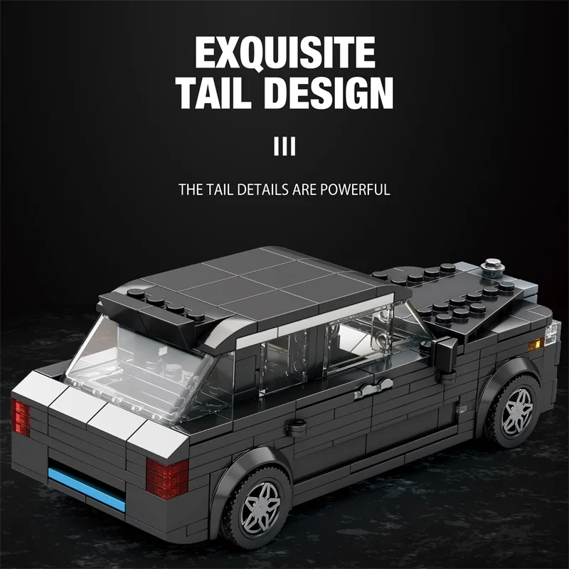 Conjunto de blocos de construção de carro de 8 grades 790, 480 peças, escala 1:24, kit de modelo SUV de luxo, montagem diy, brinquedo colecionável, presente para meninos e adultos