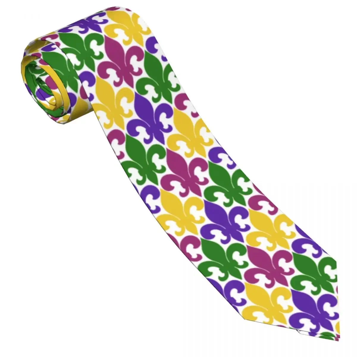 Fleur De Lis Mardi Gras Tie Necktie Tie Clothing Accessories