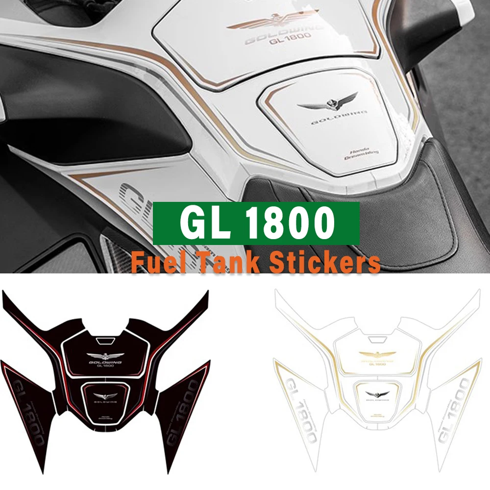 

Motorcycle New Fuel Tank Stickers GL1800 Accessories Goldwing GL 1800 Gold Wing 2018-2022 For Honda Protection Anti-slip Decals