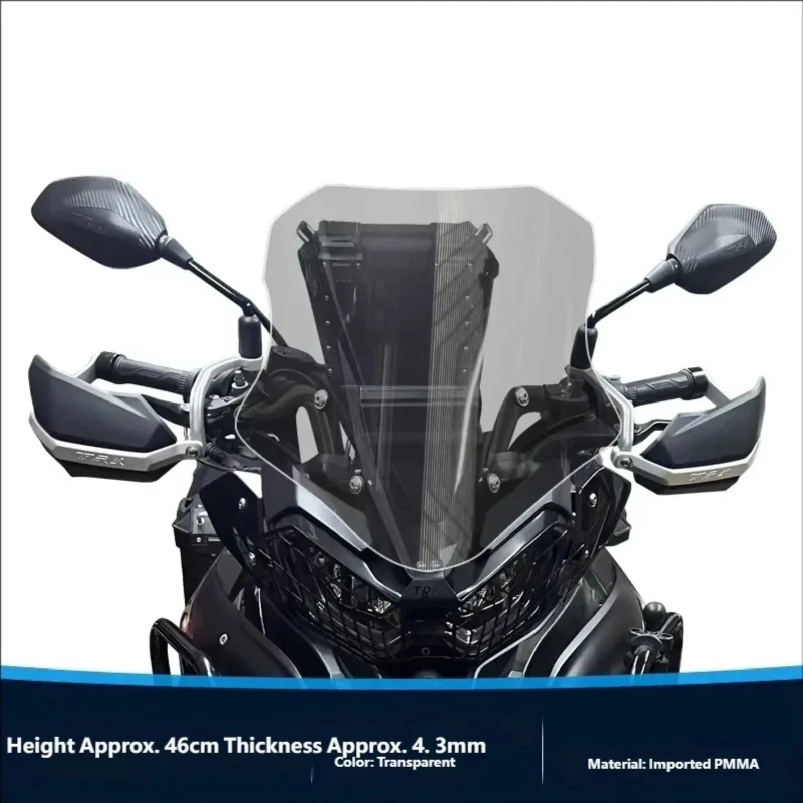 

For Benelli TRK702 TRK702X TRK 702 702X Wind Deflectors Front Glass Transparent High Quality Motorcycle Windshield Windscreens