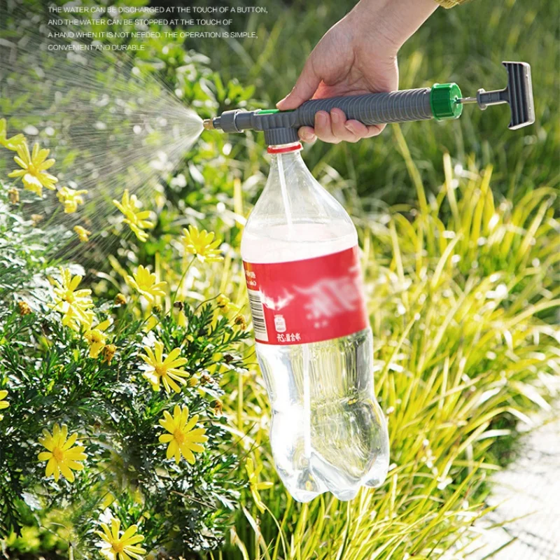 1PC Manual Pressure Sprayer High-pressure Air Pump Sprayer Handheld Garden Sprinkler Head DIY Can Beverage Bottle Sprayer