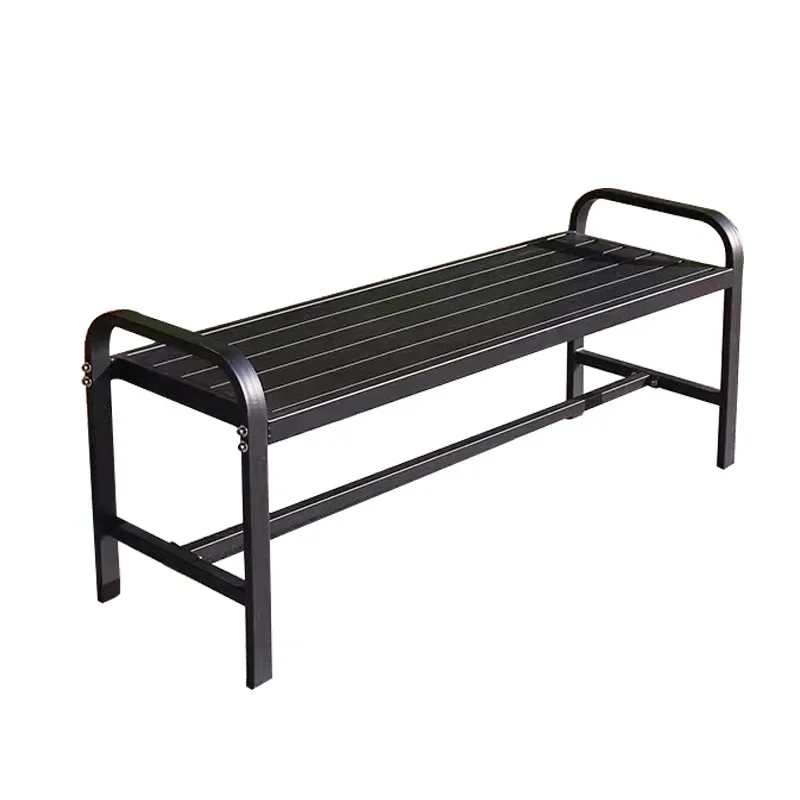 

Outdoor flat tube park seat fashionable and comfortable bench