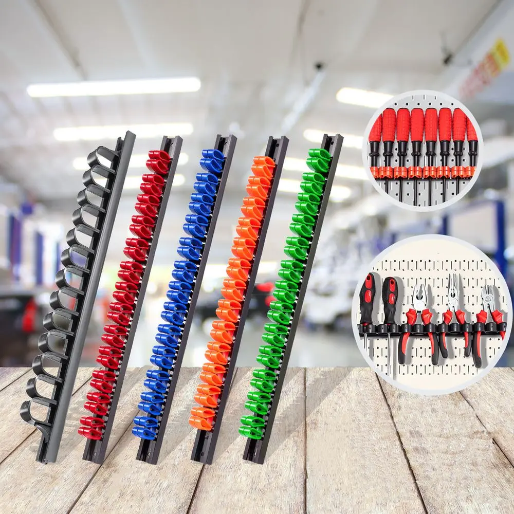 Plastic Screwdriver Holder Wall Mount Organizer Rack For Difan Hardware Tools Garage Workbench Wrench Plier Storage Stand