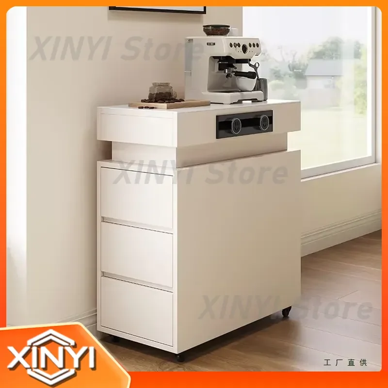 Multi-functional Island Cabinet for Small Apartment Dining Room Home Modern Simple Movable Storage Sideboard for Kitchen