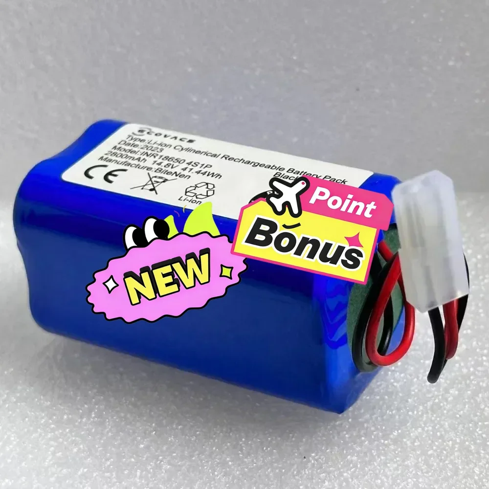 🚧 4800mAh Battery H18650CH-4S1P for Xiaomi Mi Robot Vacuum Mop Essential MJSTG1, Rowenta, Tefal explorer series 20, Mijia G1