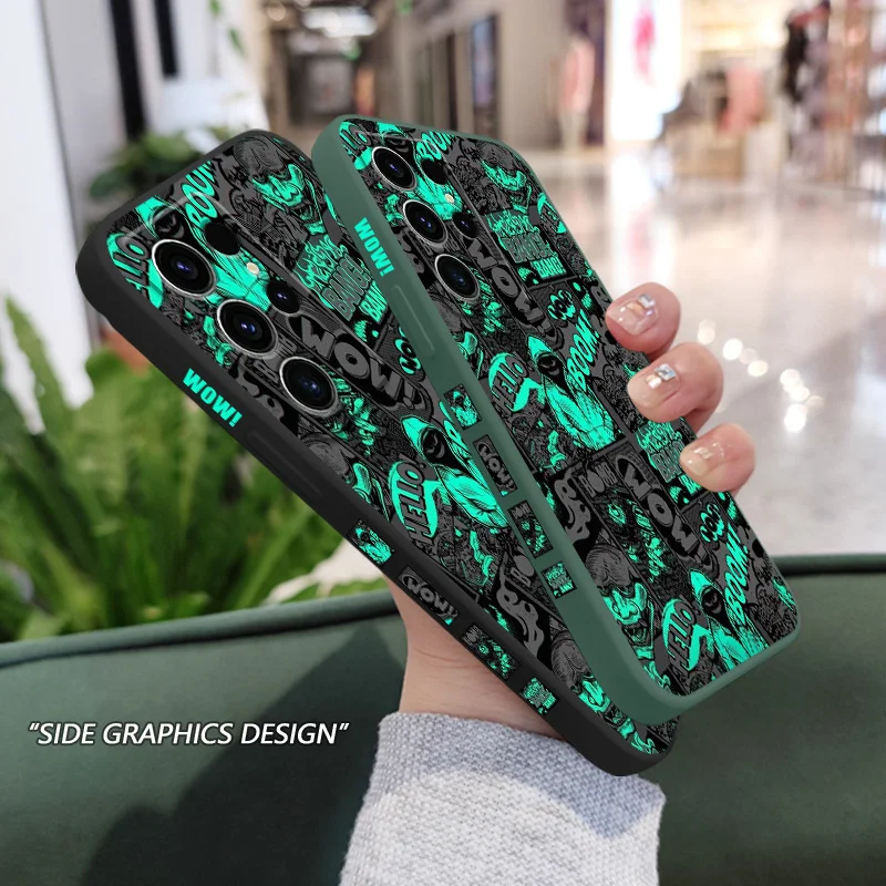 Blackened Clown Phone Case For Samsung Galaxy S25 S24 S23 S22 S21 S20 S10 S10E Ultra Plus FE Note 20 Ultra 10 9 Plus Cover