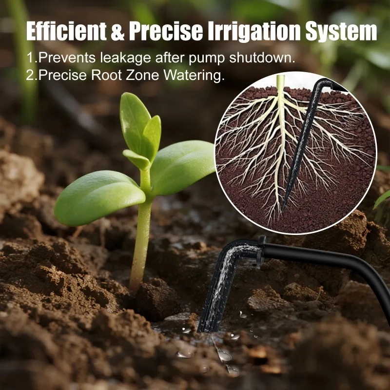 Outdoor Garden Solar Automatic Drip Irrigation Kit Timer Modes Smart Watering System For Vacation& Busy Plant Lover