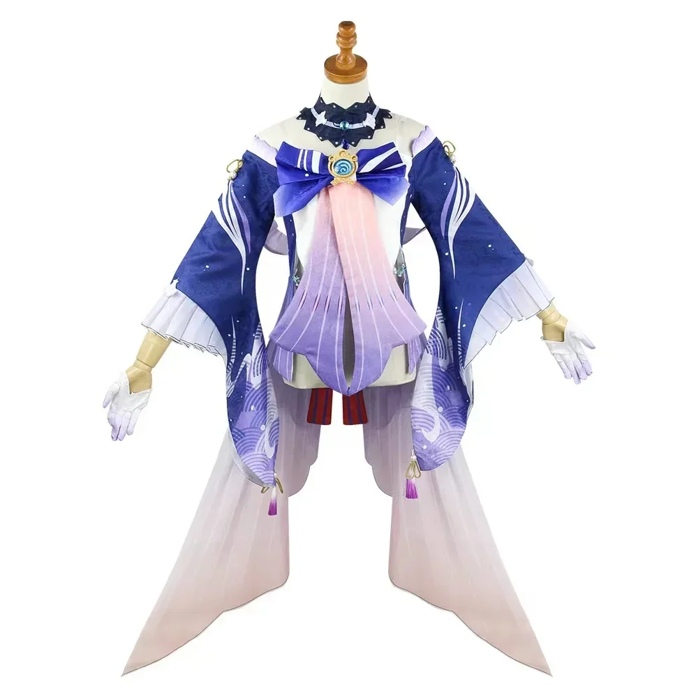 Gioco Genshin Impact Kokomi Costume Cosplay sci Kokomi parrucca scarpe donna Sexy Halloween Party Fancy Dress Outfit Set completo