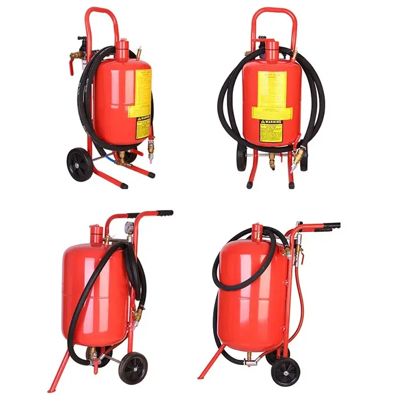 220v Electric 20L Photosynthetic Sandblasting Machine Mobile 5GAL Sandblasting Machine Small Rust Refurbishment Sander