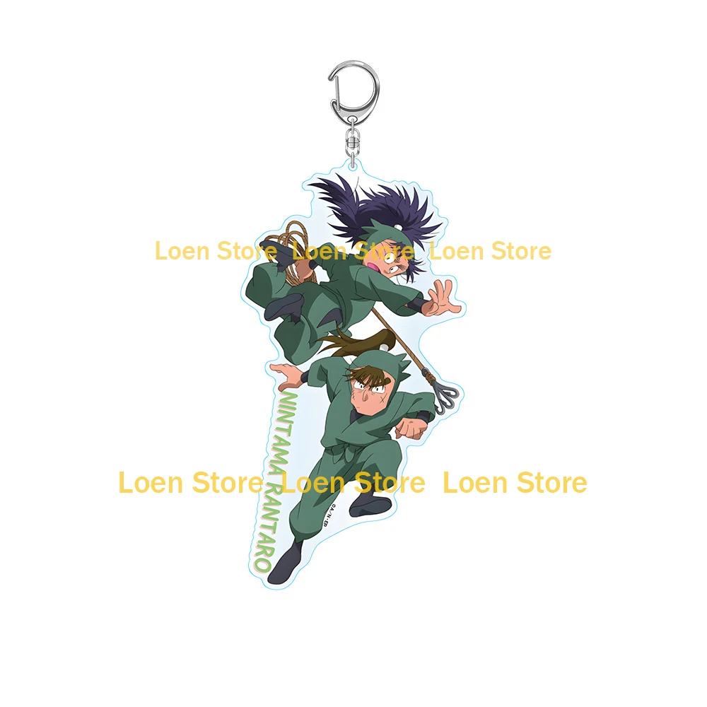نينتاما رانتارو كرييمارو شينبي مونجيرو سينزو تشيجي كوهيتا إيساكو توميسابورو كبير تشيبي أنيمي سلسلة مفاتيح مصنوعة من الأكريليك حقيبة قلادة هدية #4