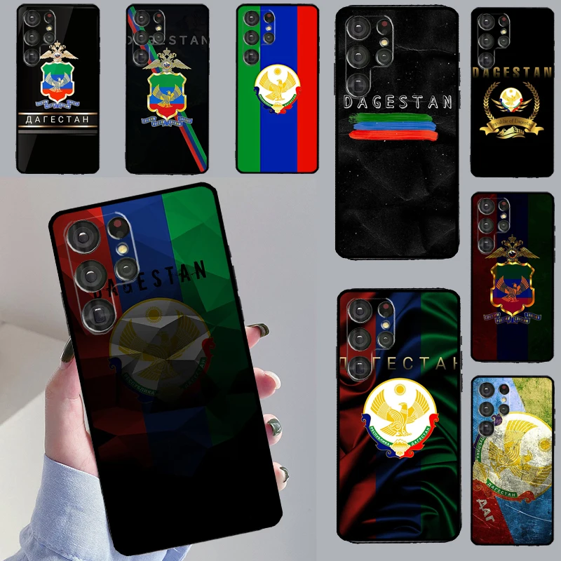 Dagestan National Flag Case For Samsung Galaxy S23 S22 Ultra S20 FE S8 S9 S10 e Note 10 Plus Note 20 S21 Ultra Coque