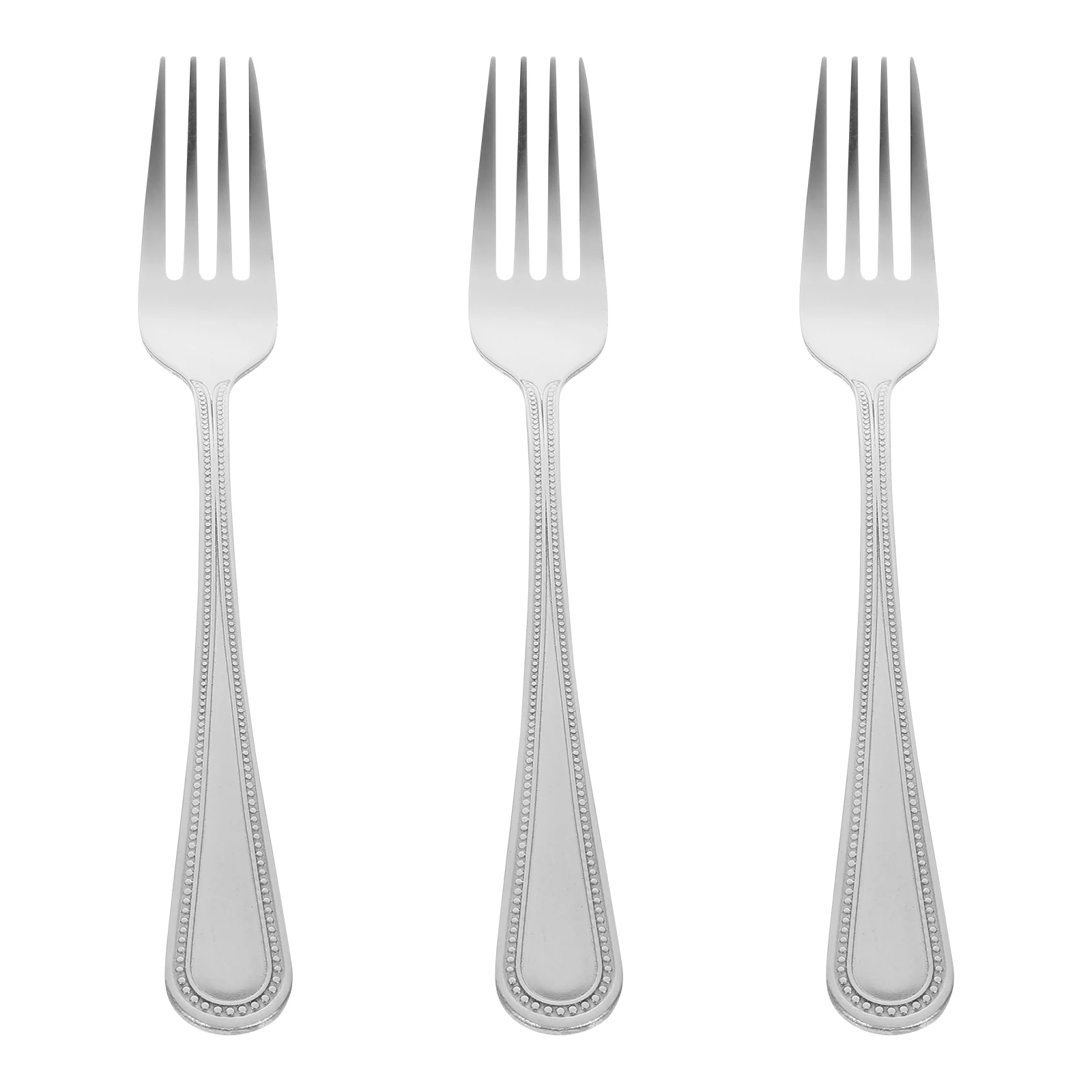 

3 Pcs Tea Fork Combination Dessert Fruit Small Salad Food Cake Serving Stainless Forks Set Kitchen Bar Utensils