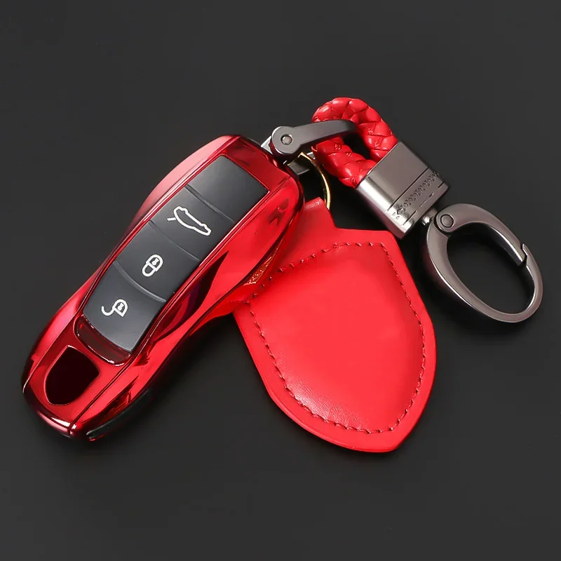 

Car key case car key chain car key bag for Porsche macan Cayenne 718 panamera