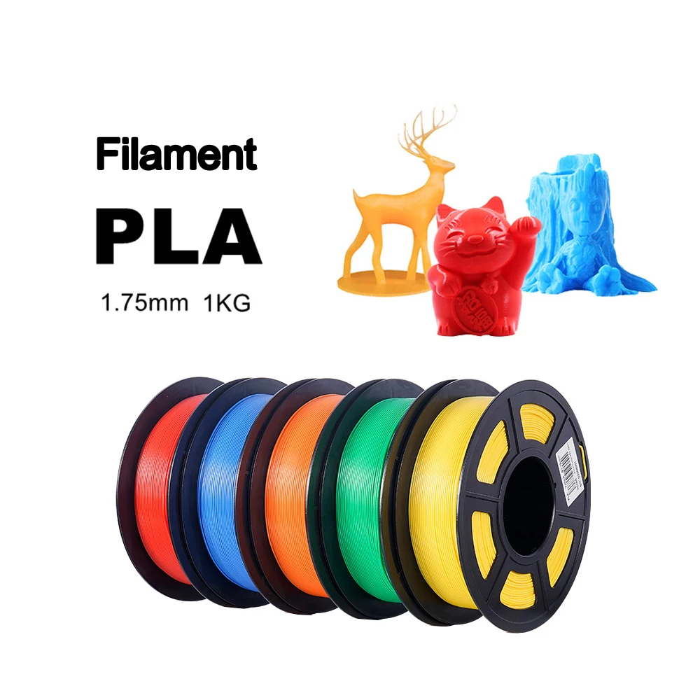 High Quality PLA Filament 1KG 1.75mm 3D Printing Material Degradable Eco-friendly Plastic Standard 1 Rolls 3D Printer