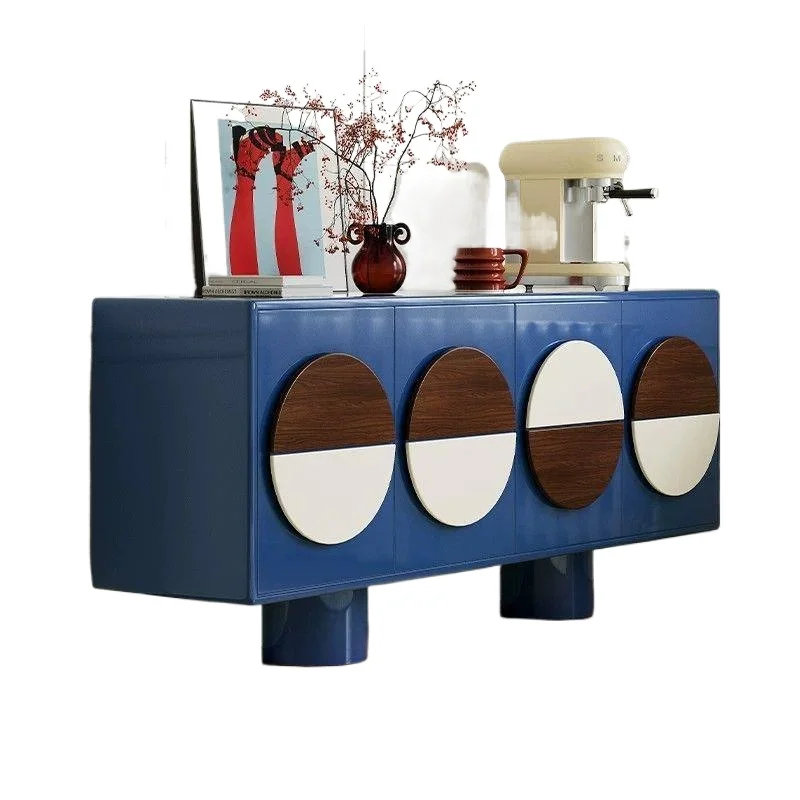Modern light luxury entrance hall entrance cabinet, wall storage French minimalist  side partition decorative cabinet