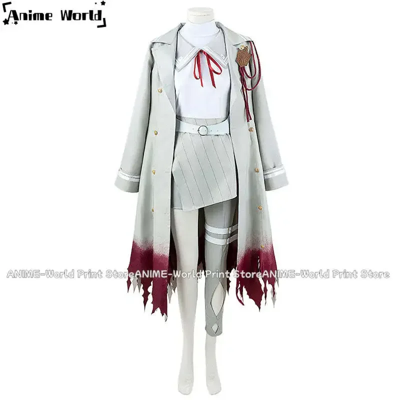 

Virtual YouTuber Genzuki Tojiro White Uniform Cosplay Costume