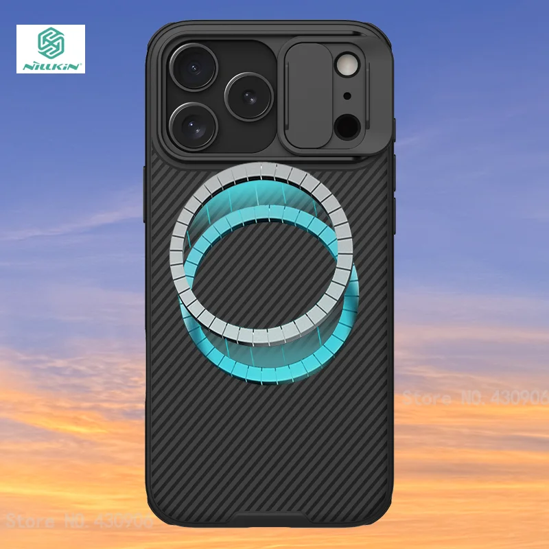 

For iPhone 17 Pro Max Case NILLKIN Case For iPhone 17 Air 17 Pro Magnetic Camshield Cover Lens Protection