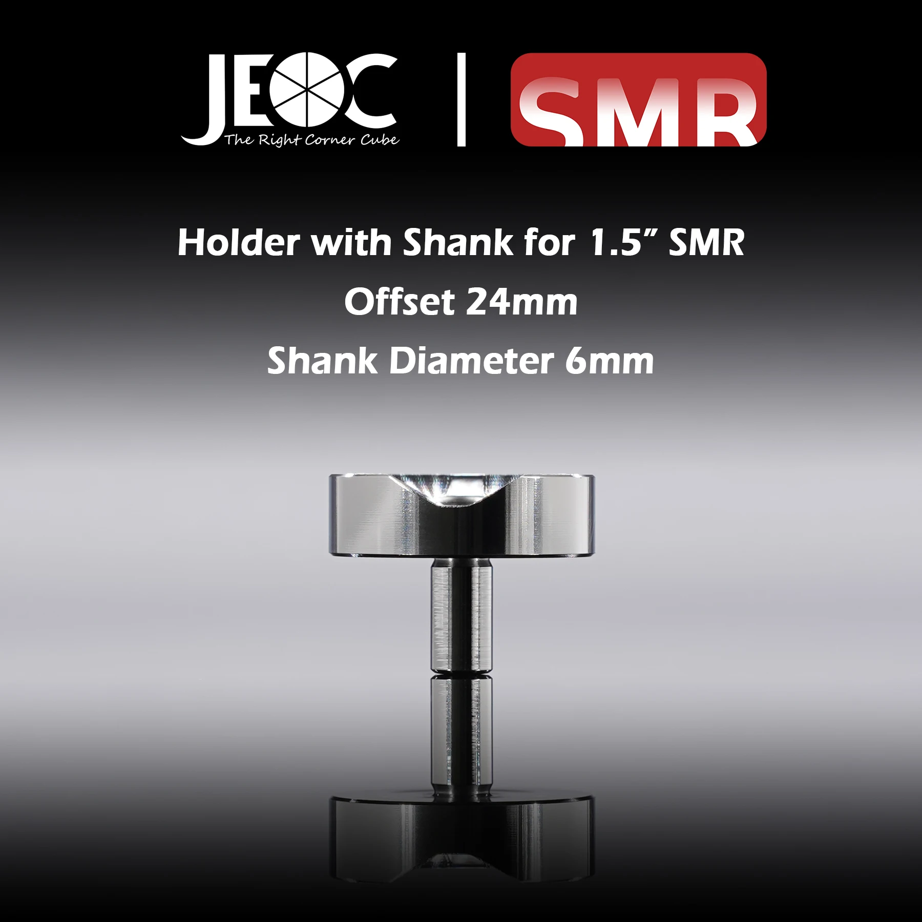 

JEOC Magnetic Holder with Shank for 1.5" SMR, 24mm offset, 6mm Shank diameter, 1.5" Ball Probe Seat